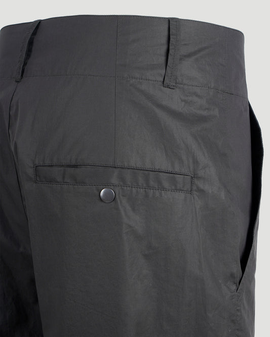 Tapered tailored trousers in black