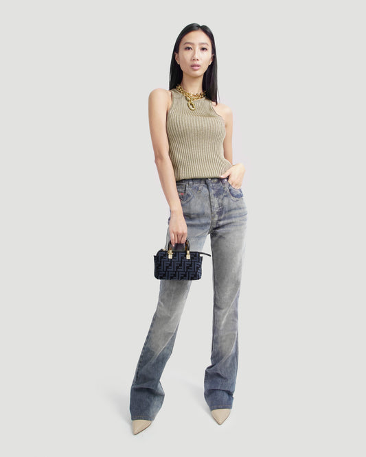 TANK TOP IN GOLD LUREX