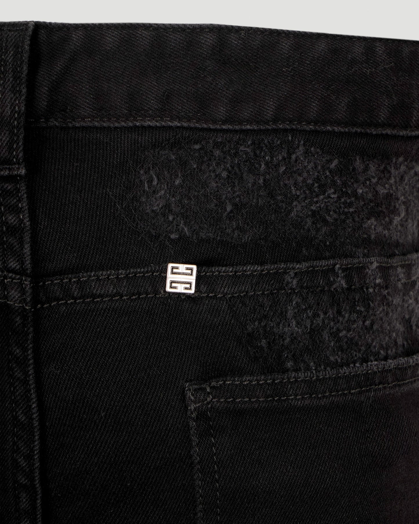 DISTRESSED JEANS IN DARK GREY