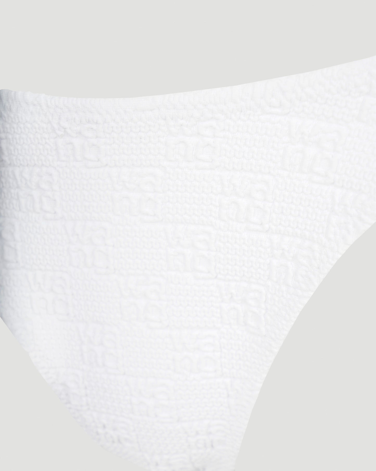 Bikini bottom in textured jacquard jersey