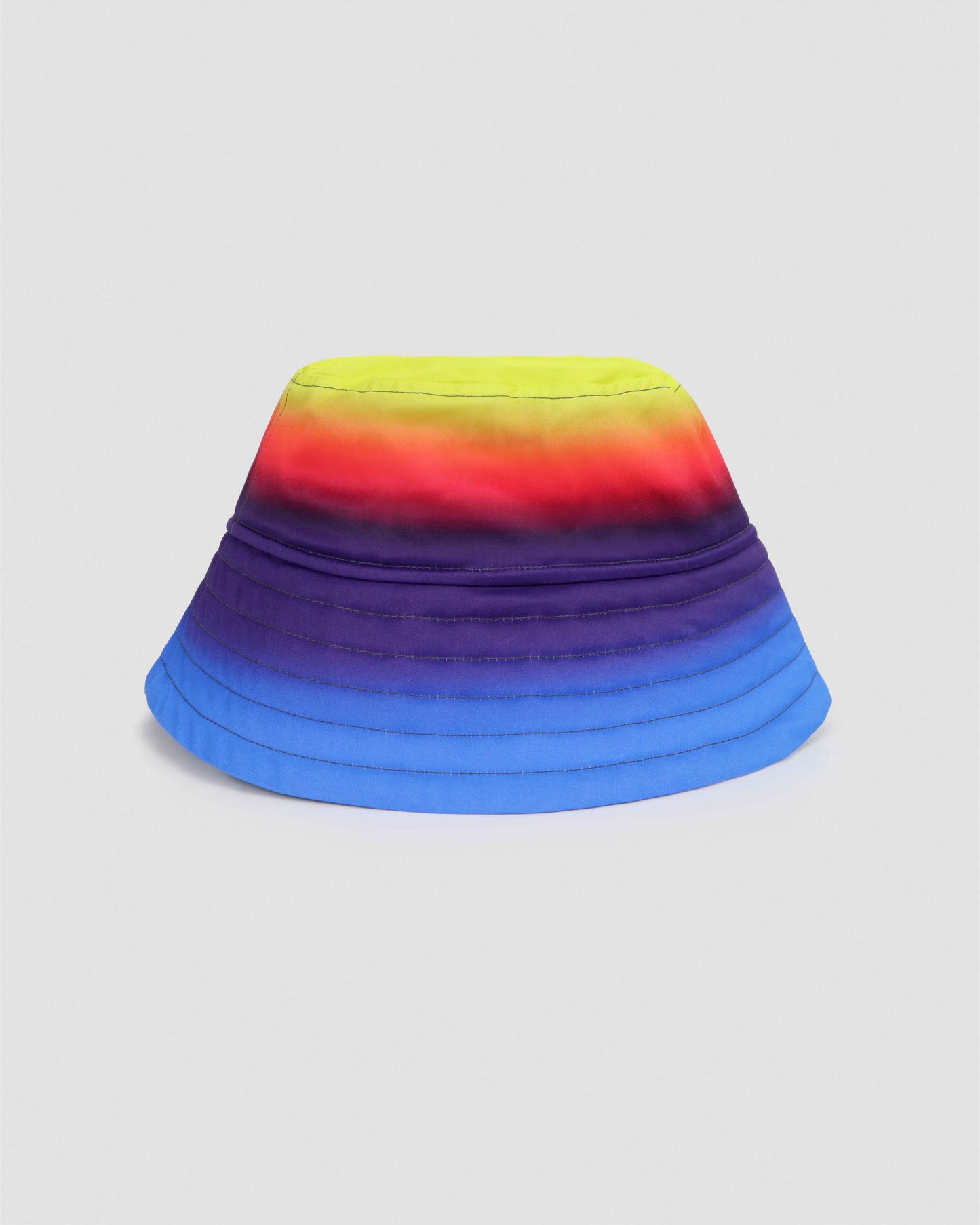 Ombre topstitched twill bucket hat