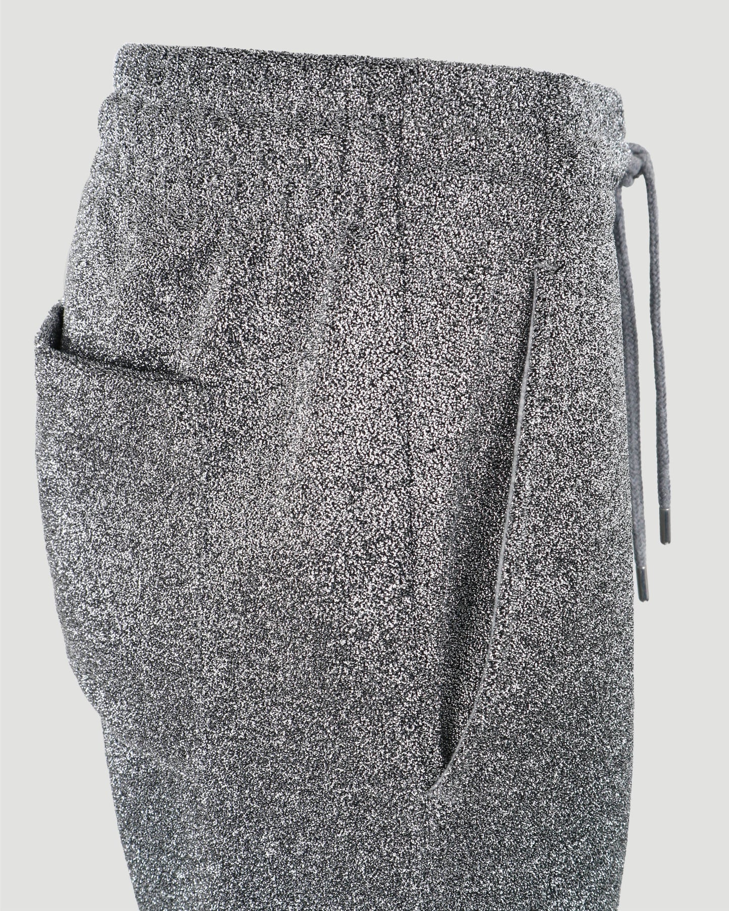 SWEATPANTS IN SILVER LUREX