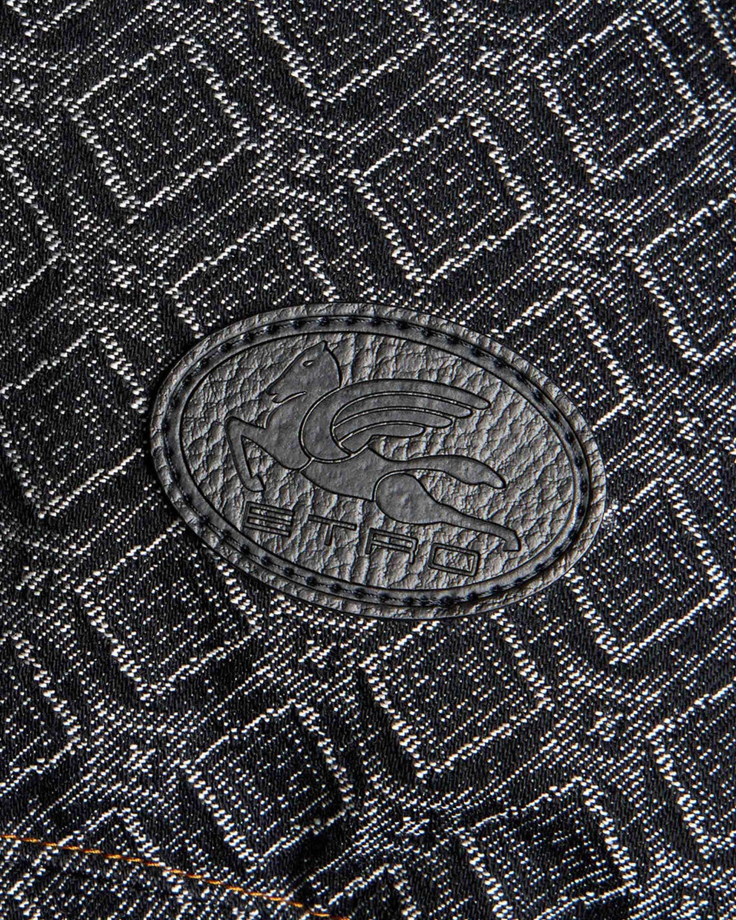 Jacquard Denim Down Jacket
