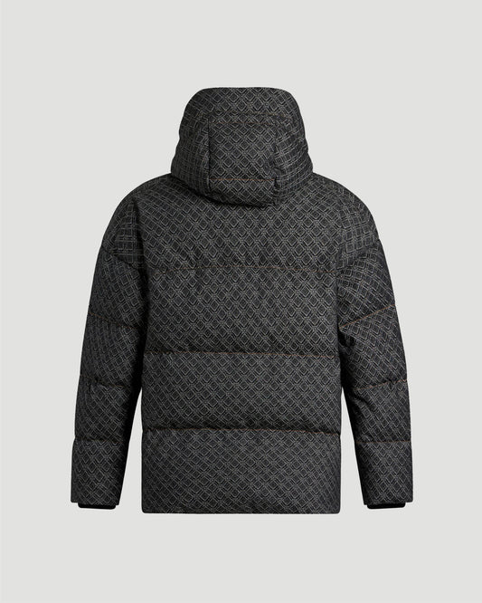 Jacquard Denim Down Jacket