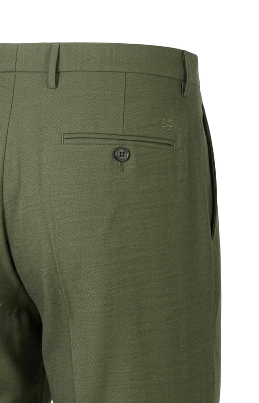 Pleated Pants with Buttons