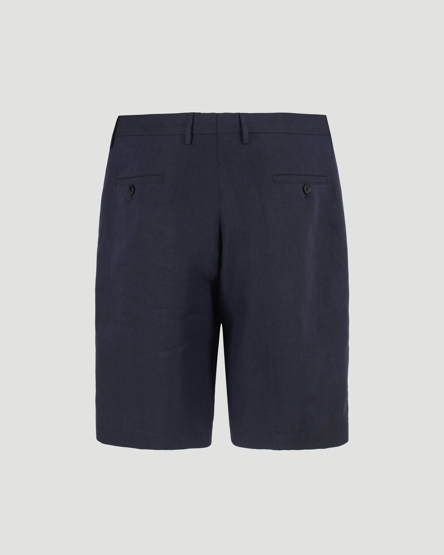 Linen Shorts in Navy Blue