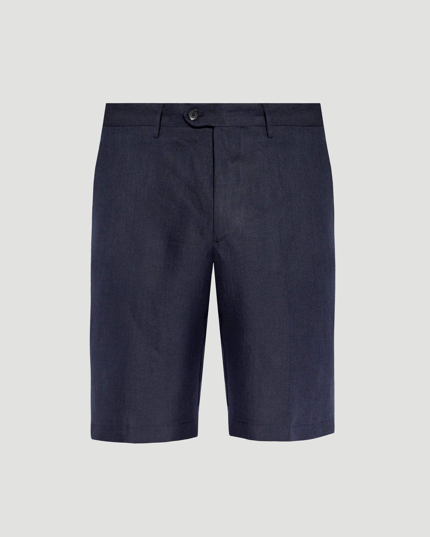Linen Shorts in Navy Blue
