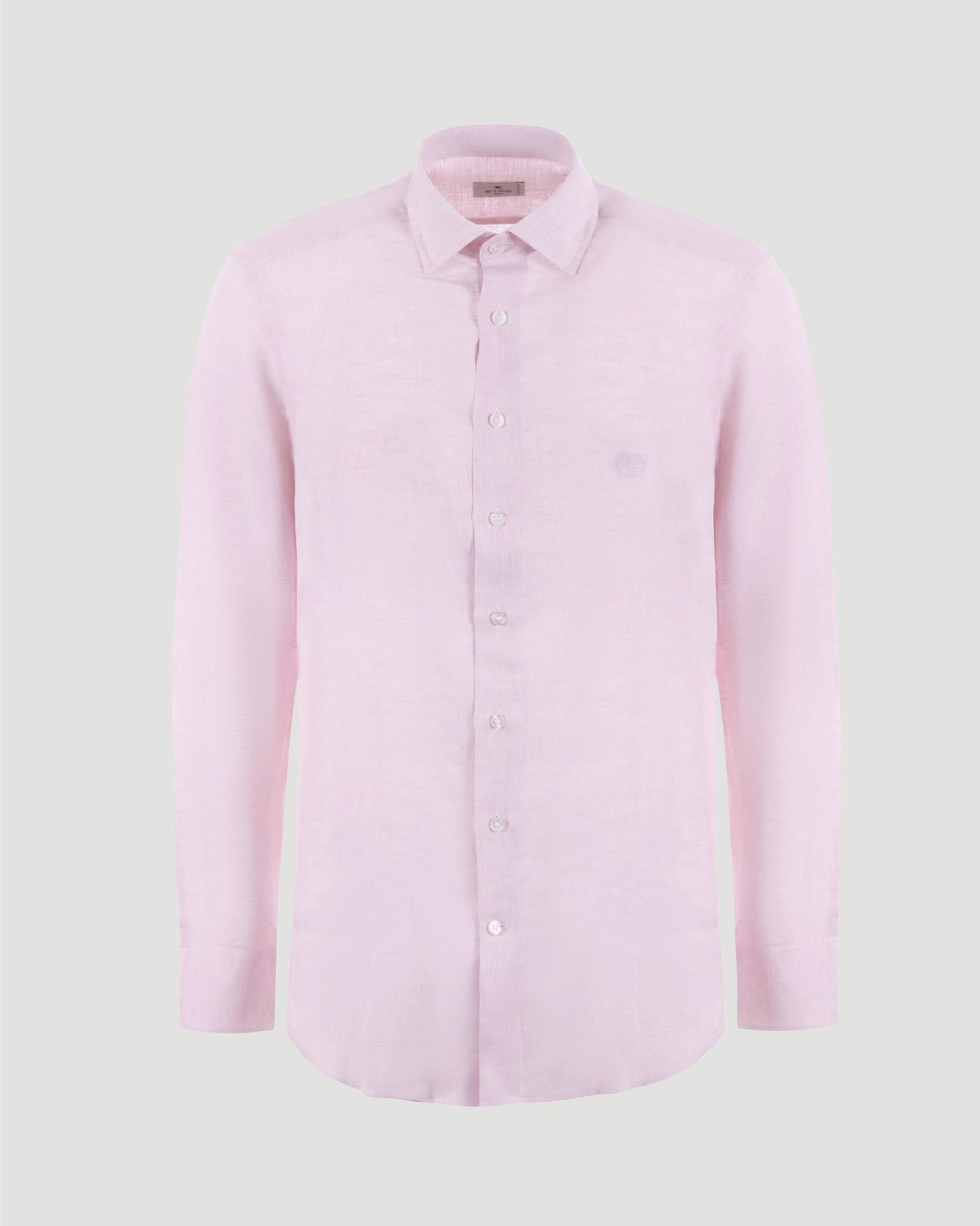 Pegaso Logo Linen Shirt in Pink