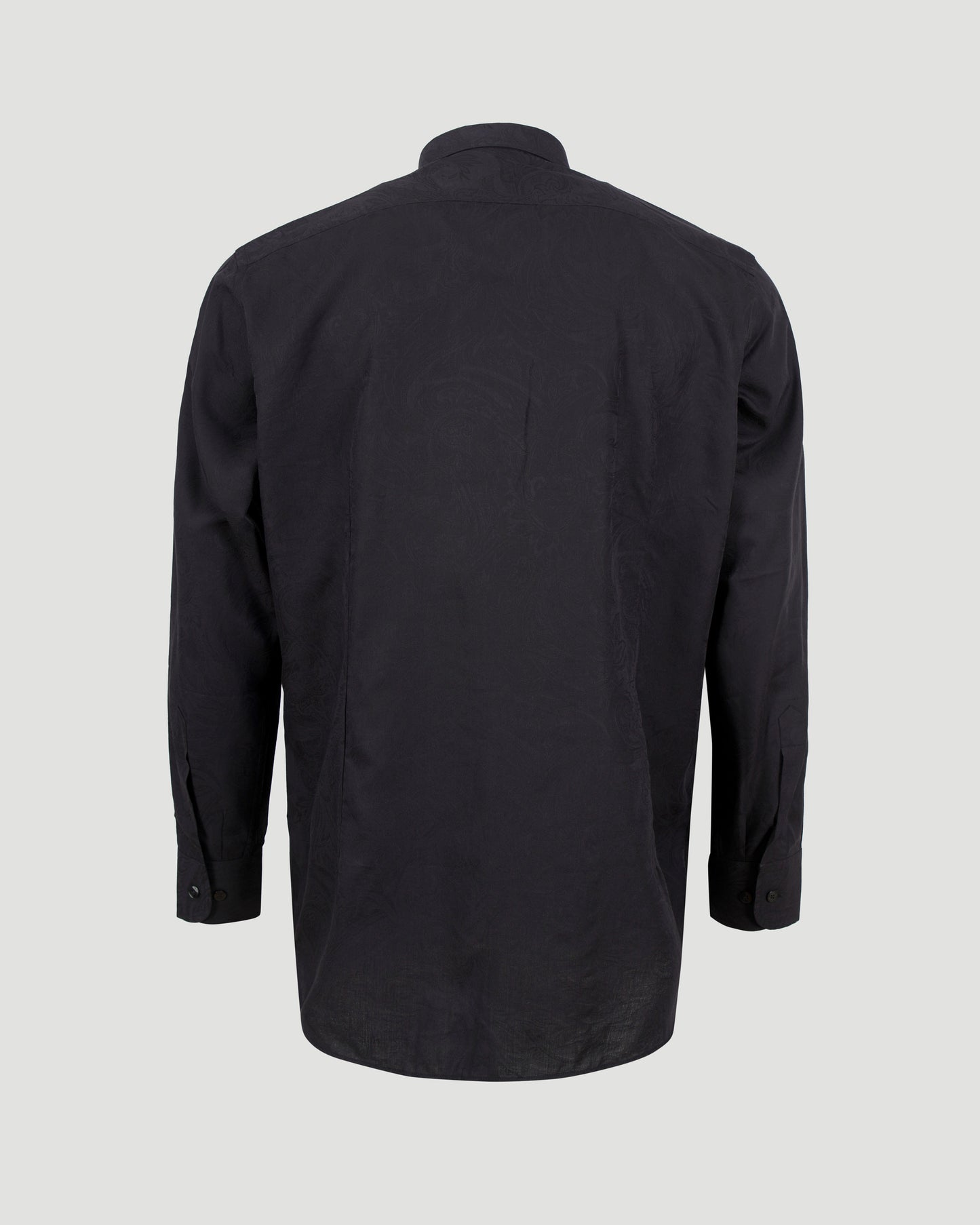 Black Shirt With Paisley Pattern