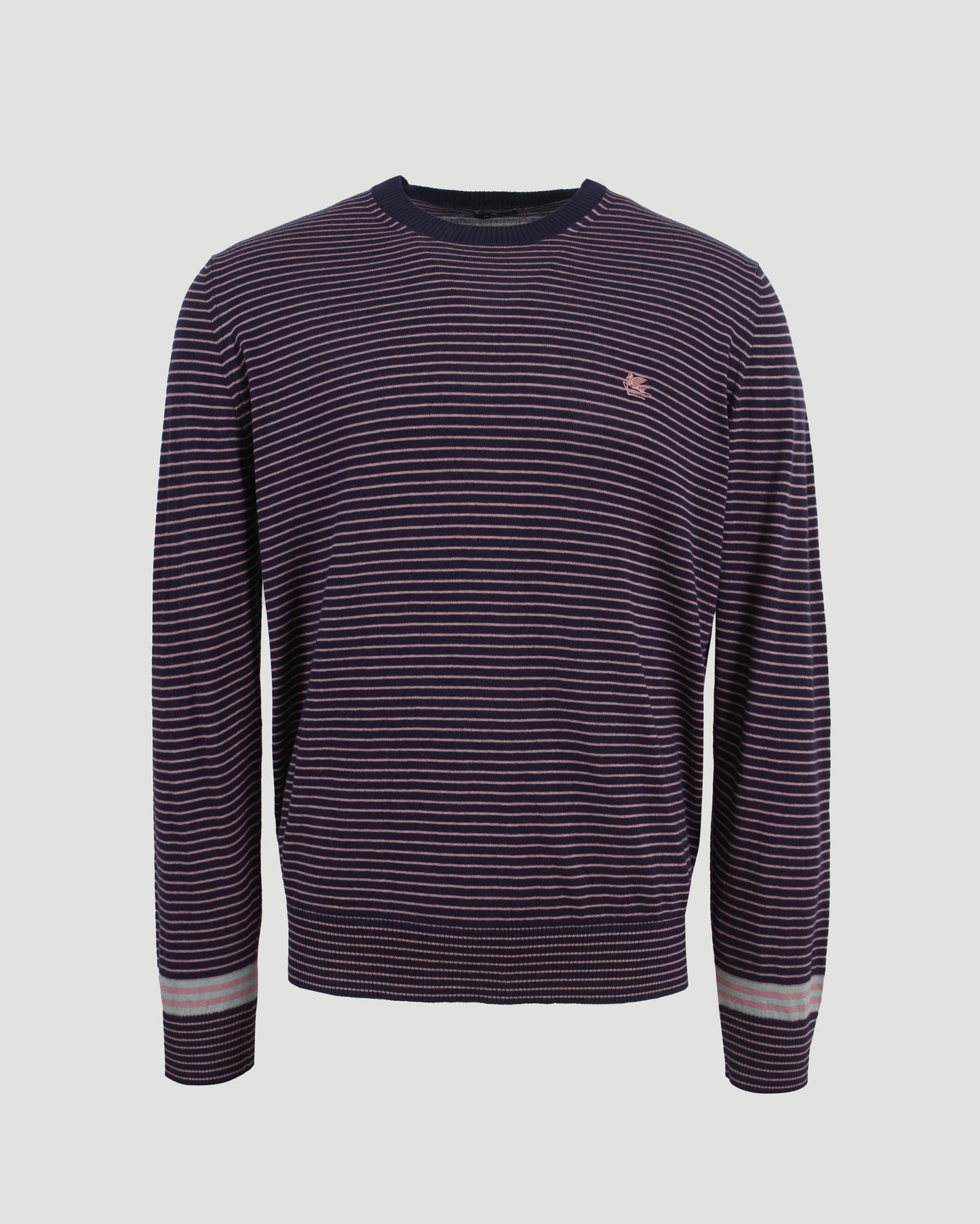 STRIPED SWEATER WITH LOGO