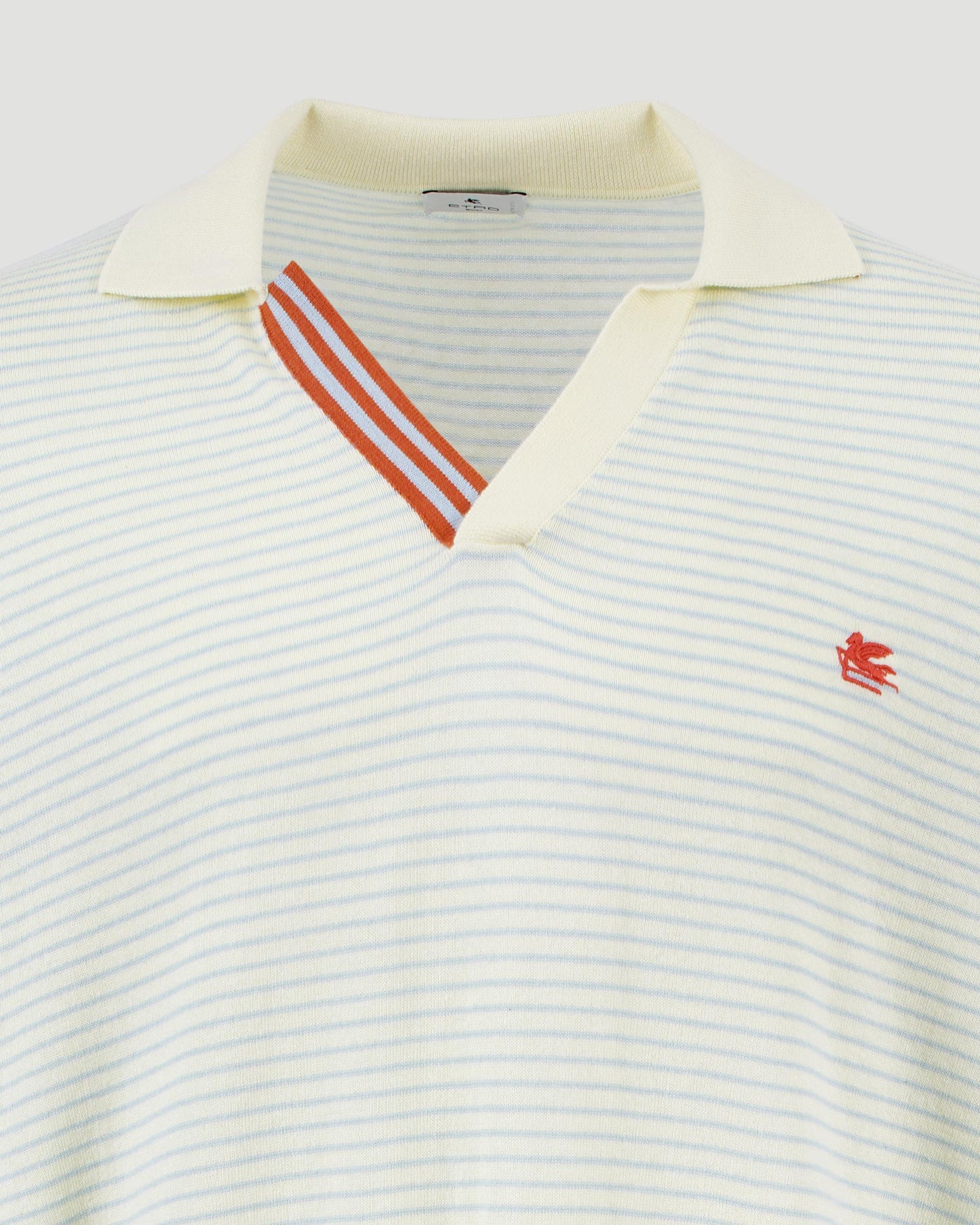 STRIPED POLO SHIRT WITH LOGO