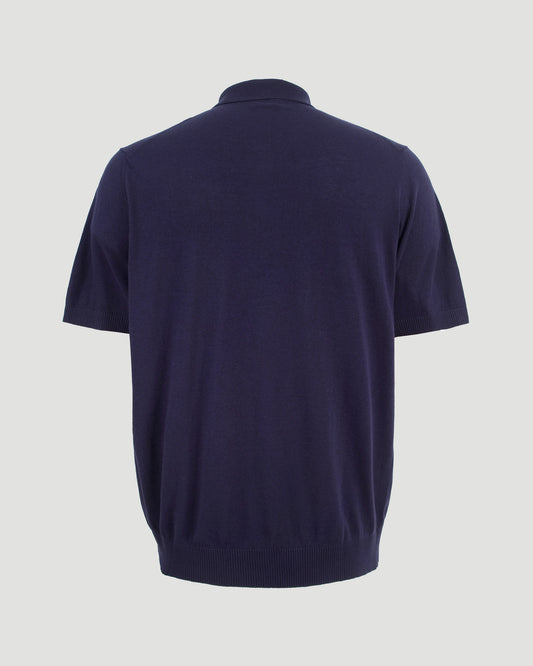 NAVY POLO SHIRT WITH LOGO