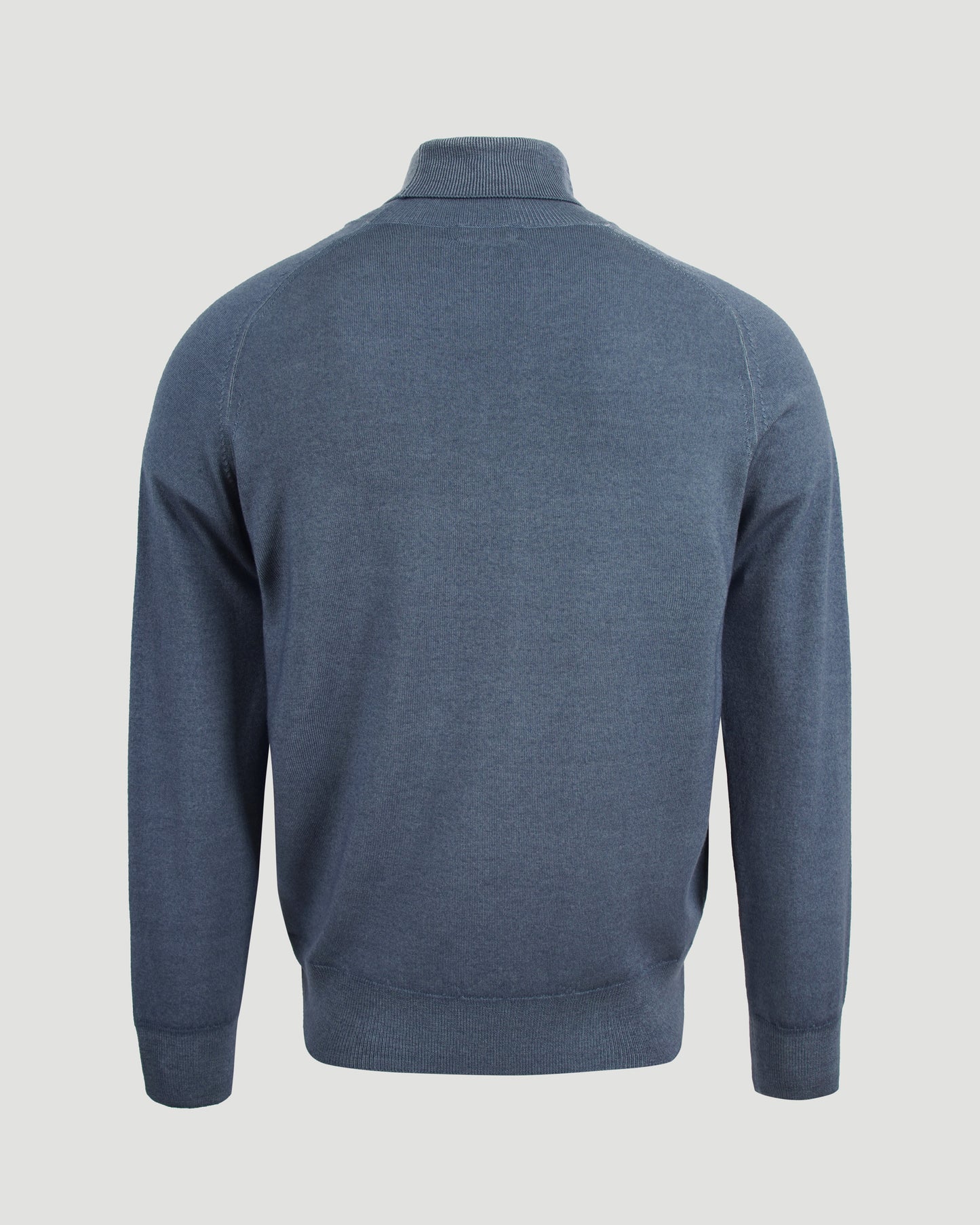 BLUE TURTLENECK WITH LOGO