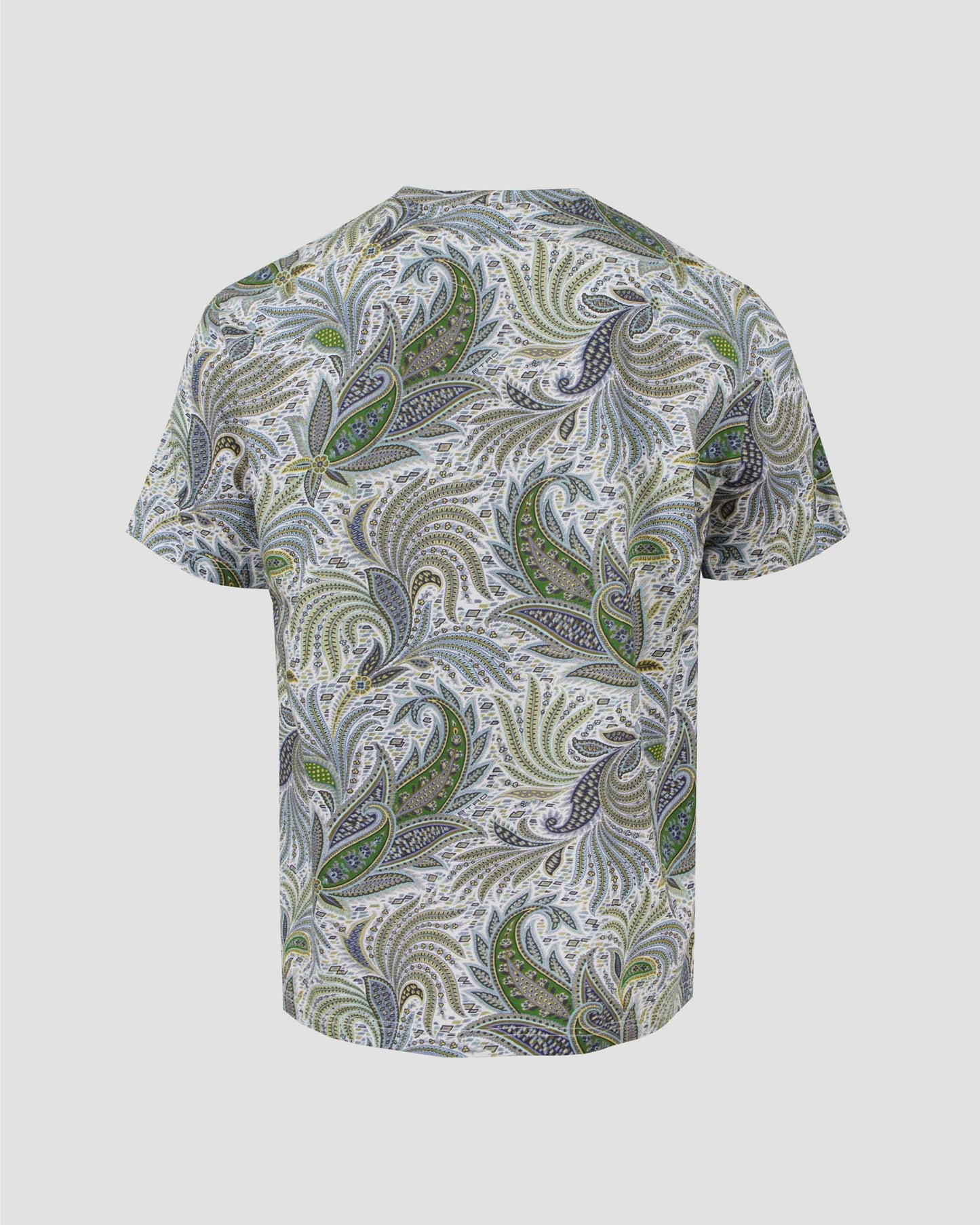 MULTICOLOR PAISLEY COTTON T-SHIRT