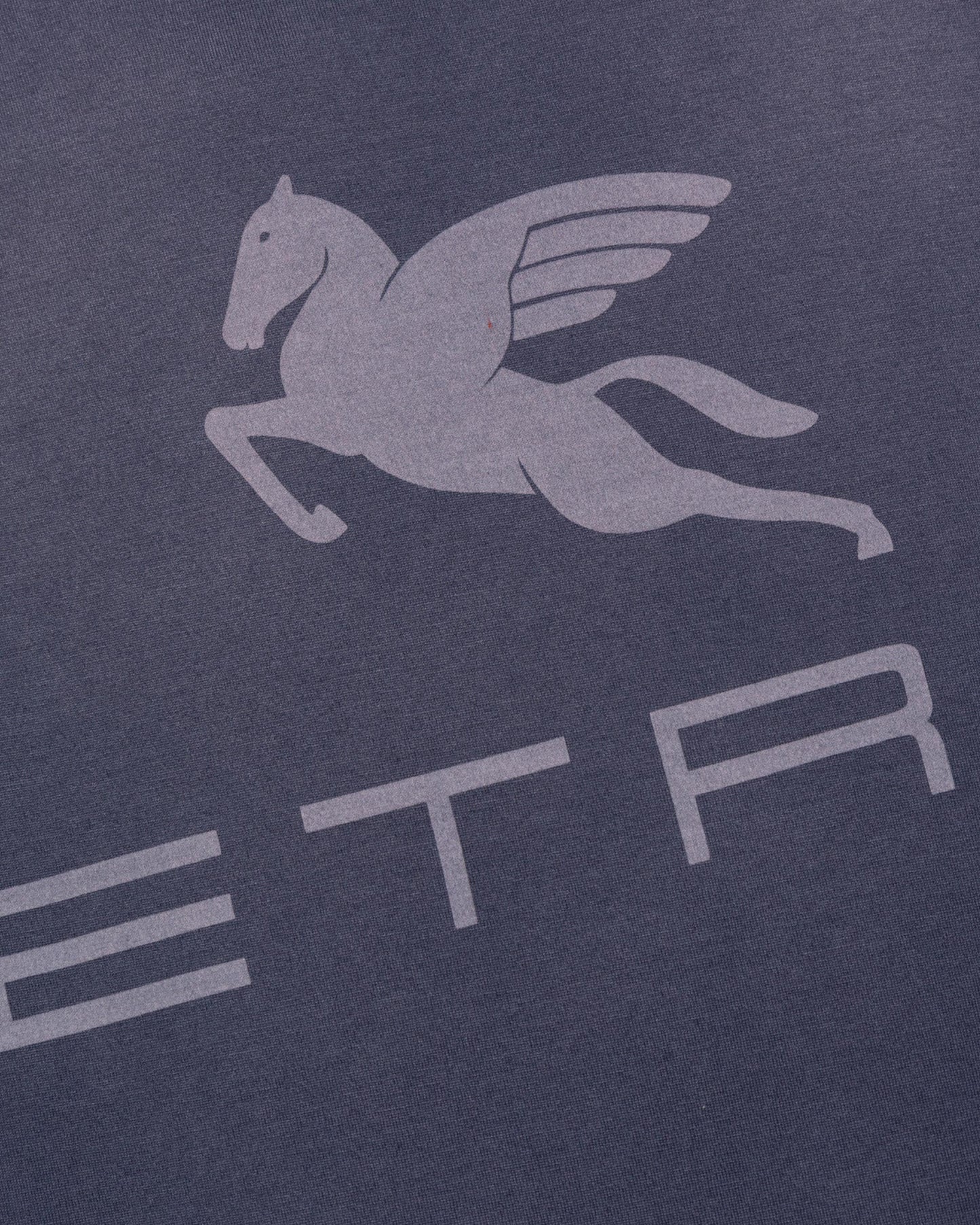 Navy T-Shirt With Printed Logo