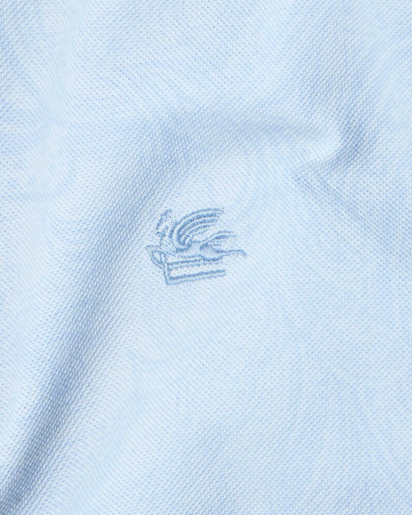 PAISLEY JACQUARD POLO SHIRT IN BLUE