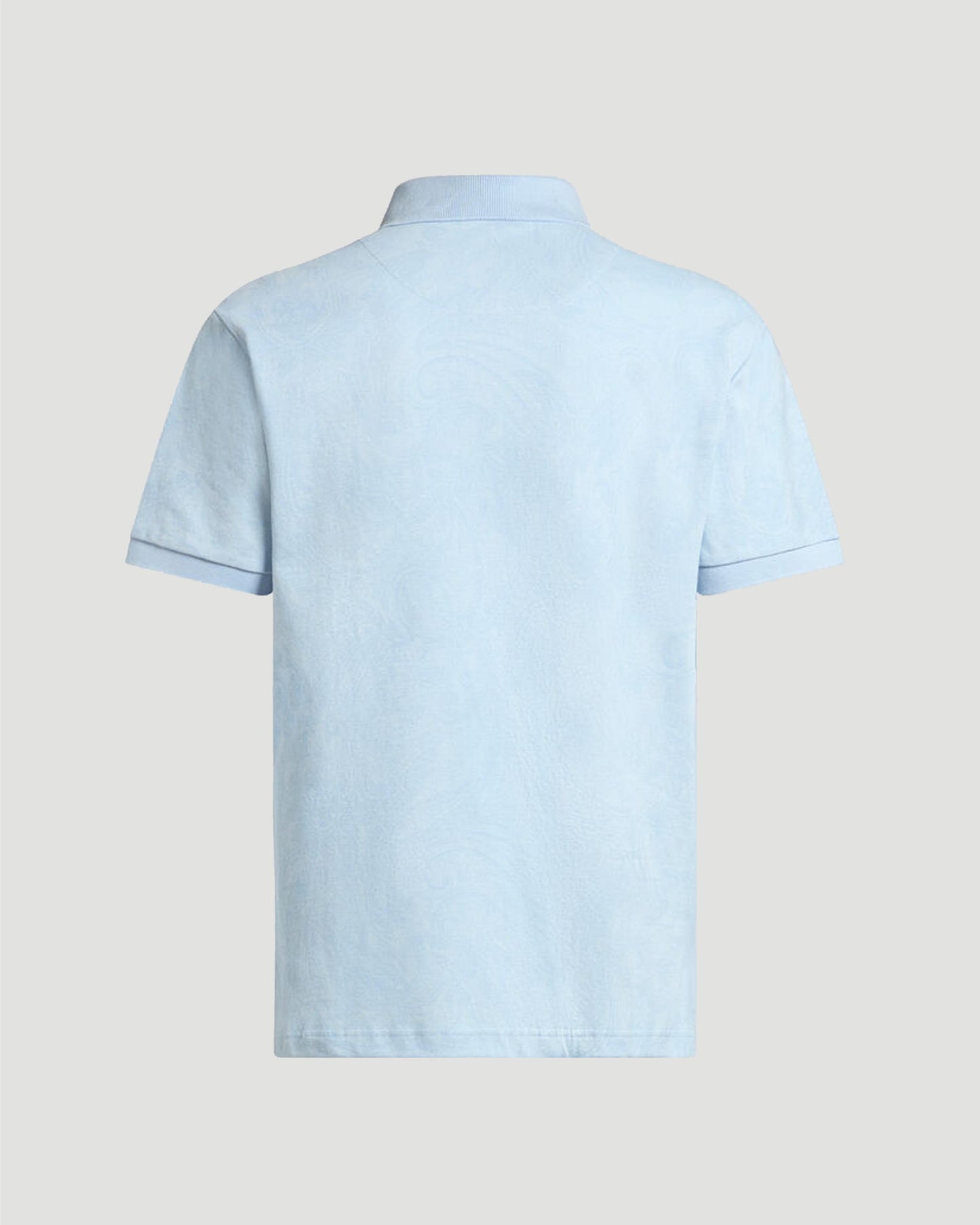 PAISLEY JACQUARD POLO SHIRT IN BLUE