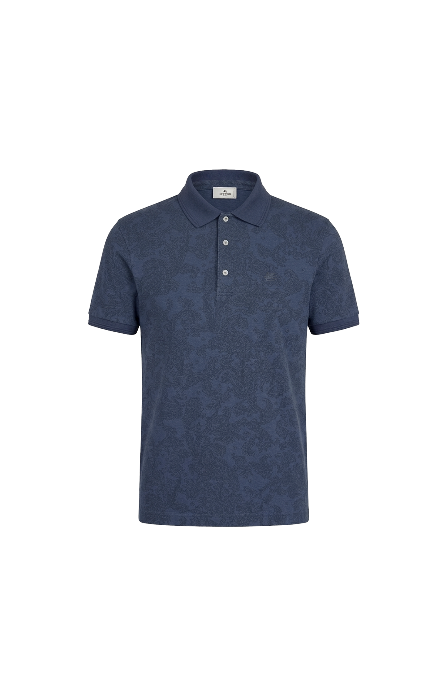 Cotton Polo Shirt with Arnica Motif