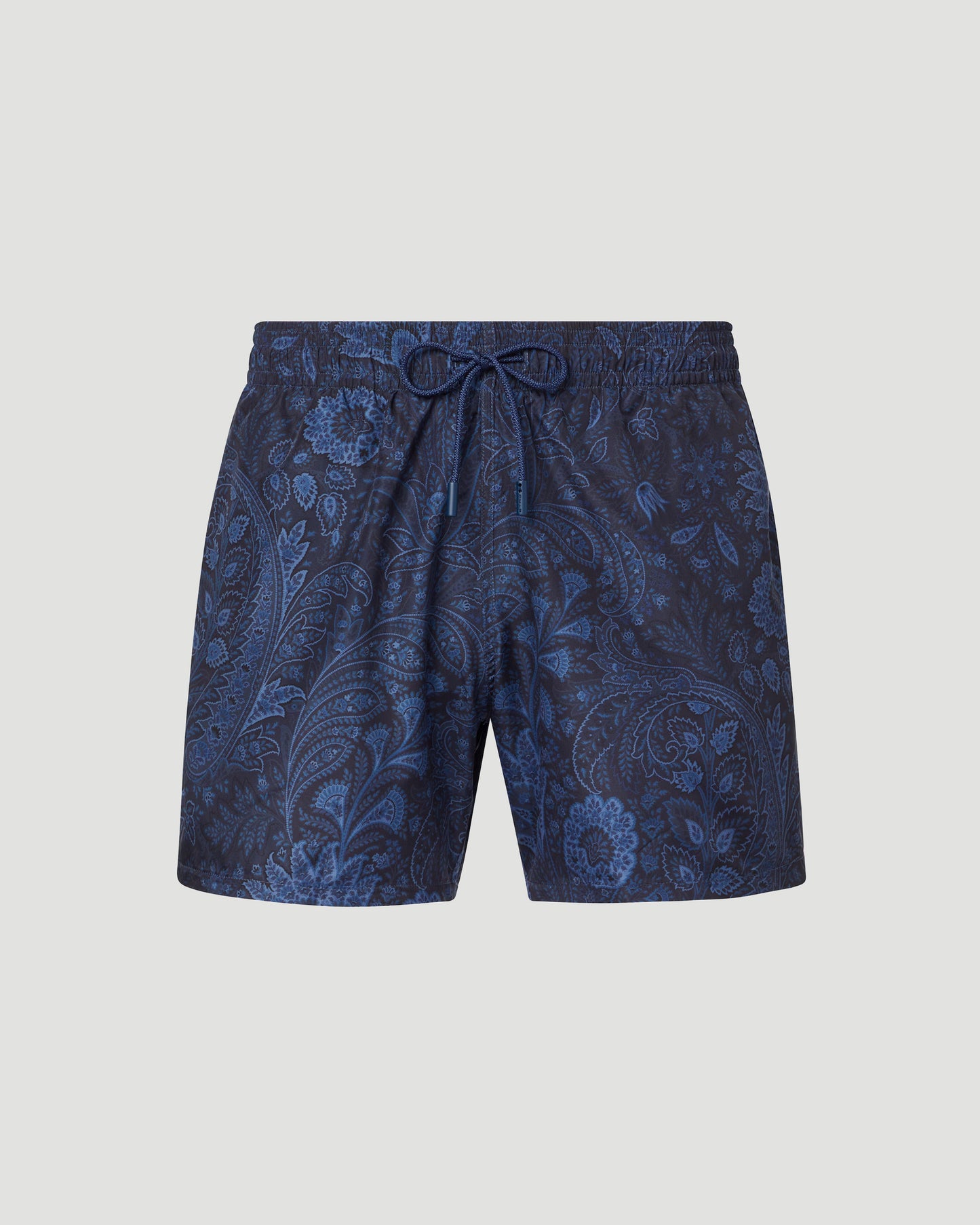 Blue Floral Paisley Swim Shorts