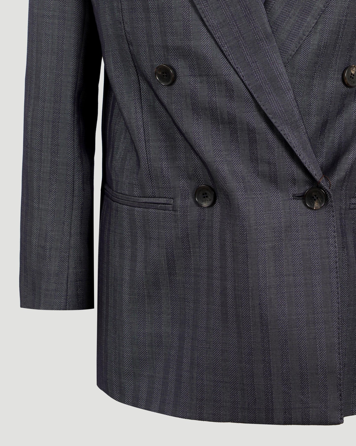 PINSTRIPE BLAZER IN GREY