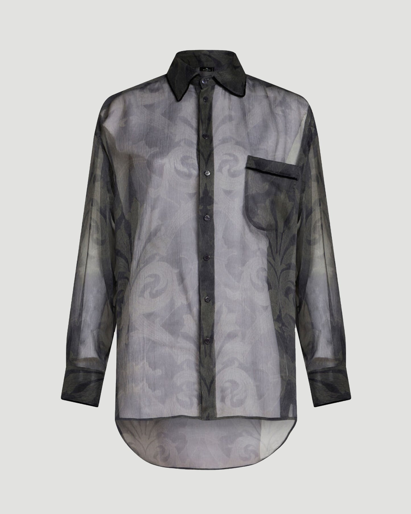 SILK SHIRT WITH PRINT