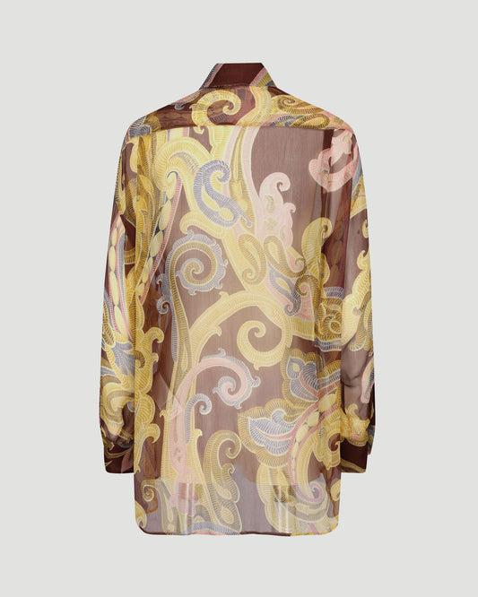 SILK SHIRT WITH PRINT
