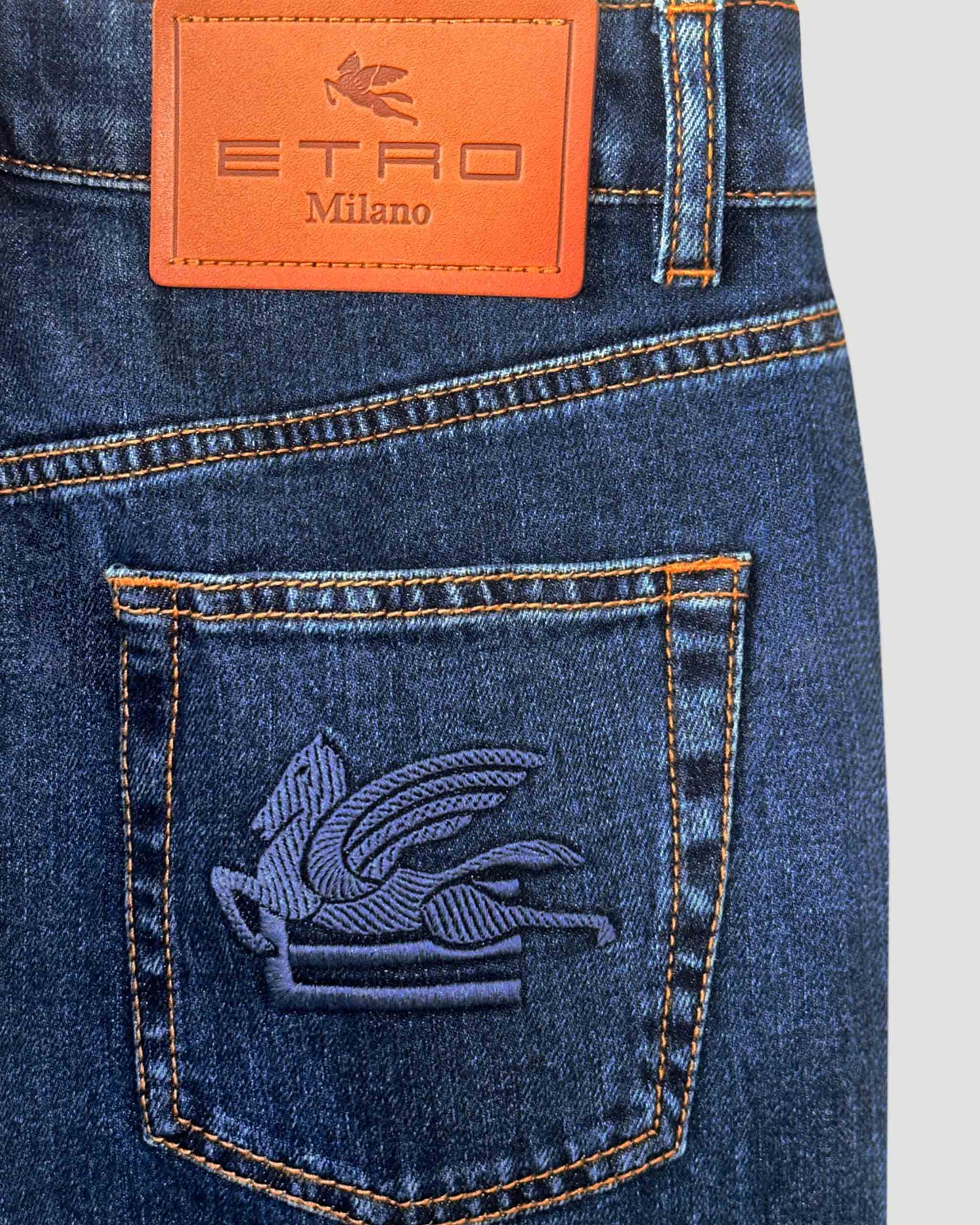 JEANS WITH EMBROIDERED REAR