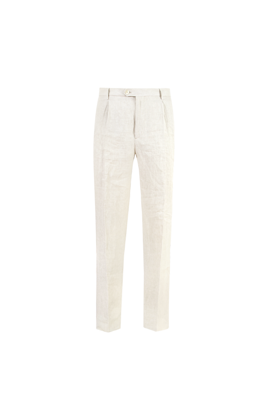 Belt-loop Pleated Trousers
