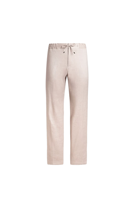 Slub Linen-Blend Twill Jogging Trousers