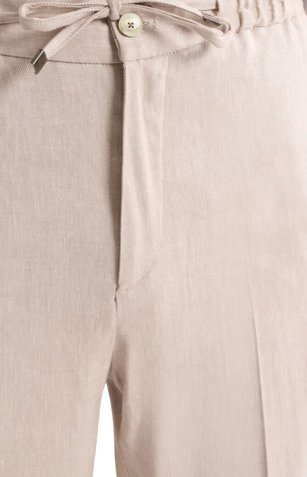 Slub Linen-Blend Twill Jogging Trousers