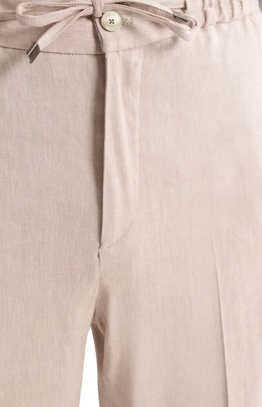 Slub Linen-Blend Twill Jogging Trousers