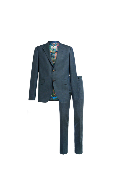 Wool Single-Breasted Suit