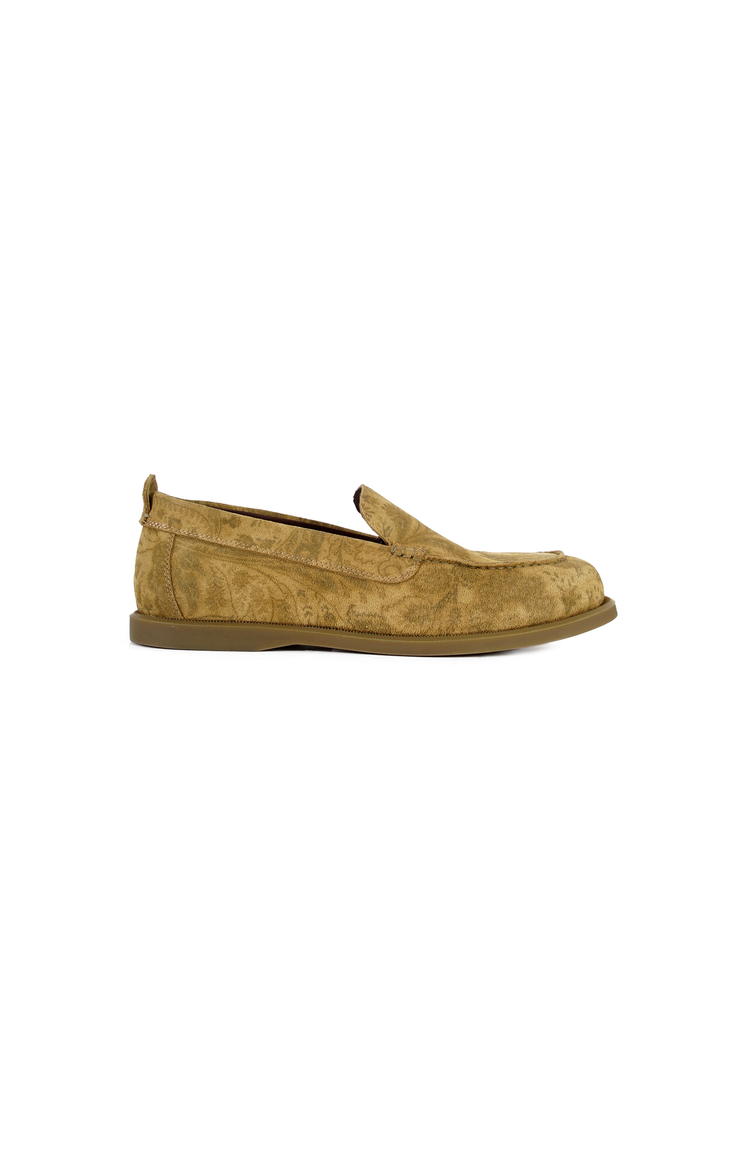 Camel Loafers in Suede