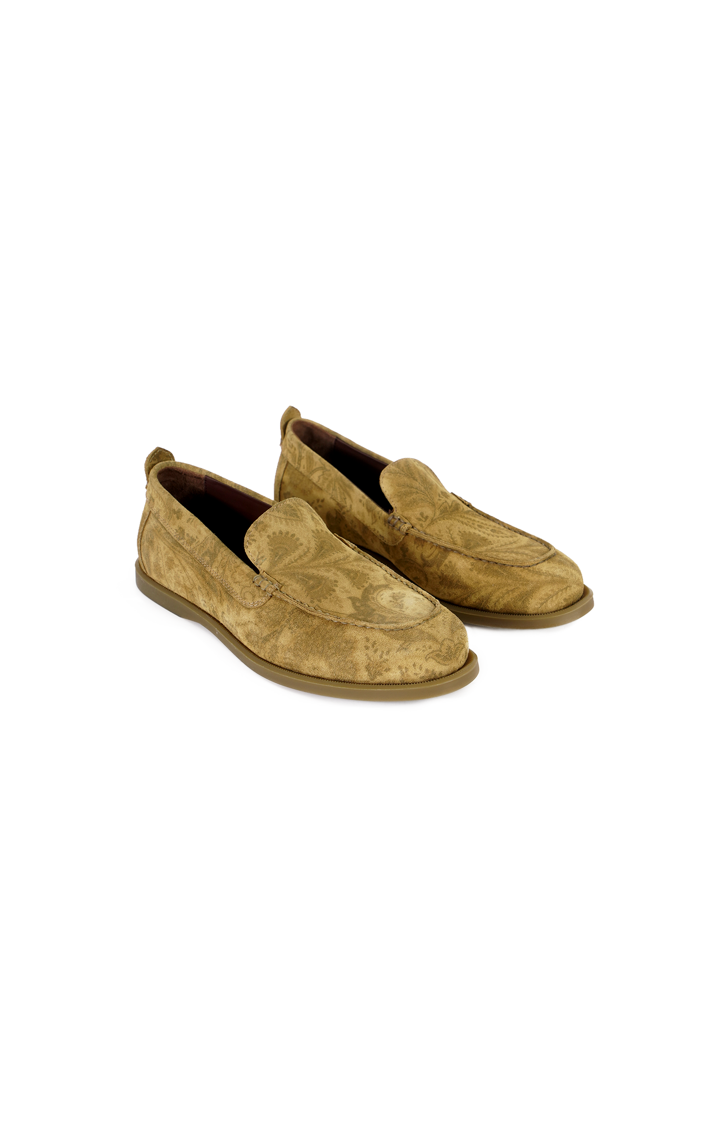 Camel Loafers in Suede