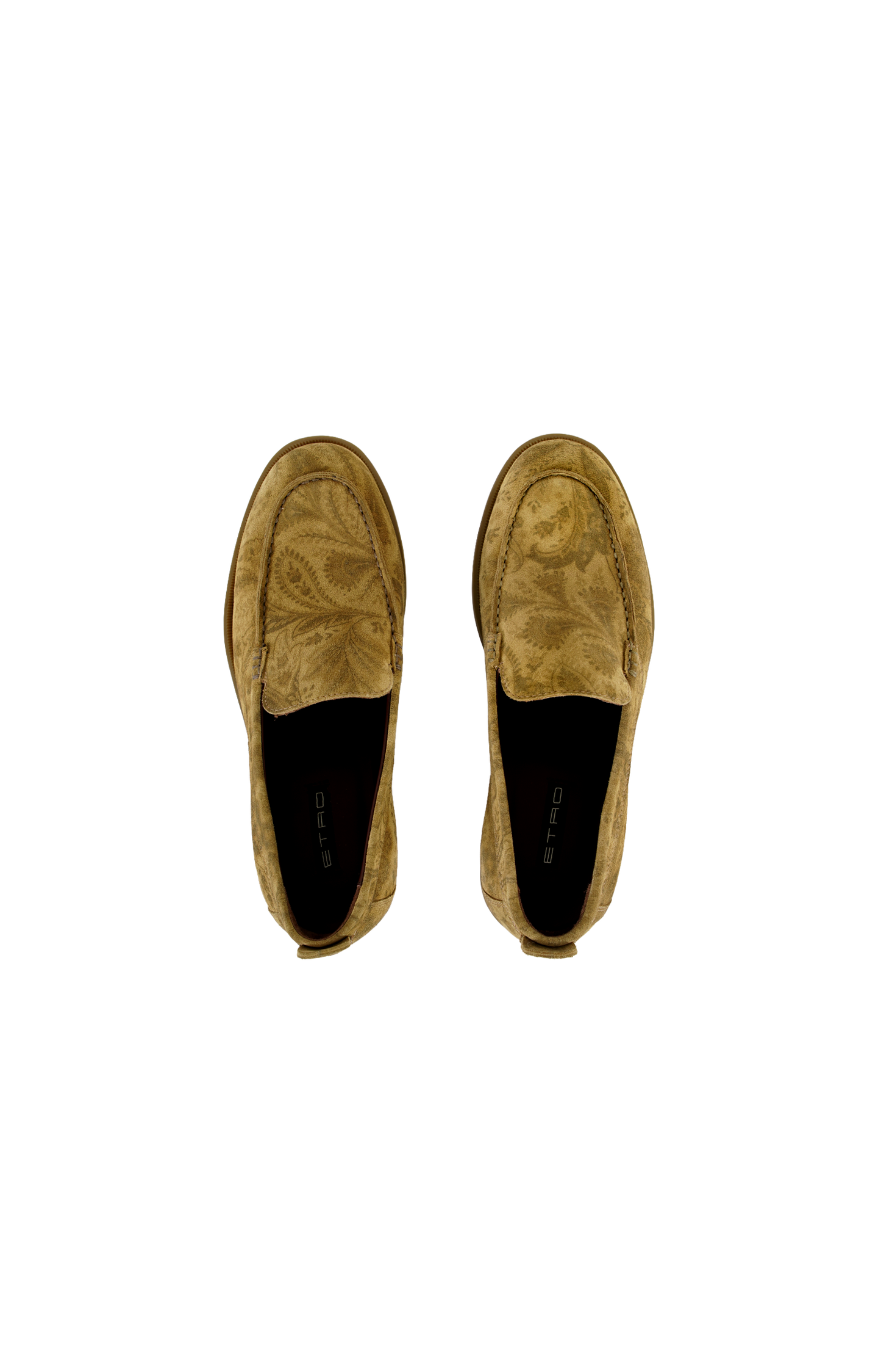 Camel Loafers in Suede