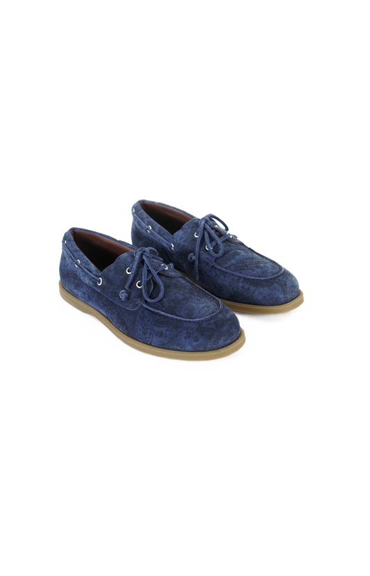 Printed Suede Slip-On Shoes