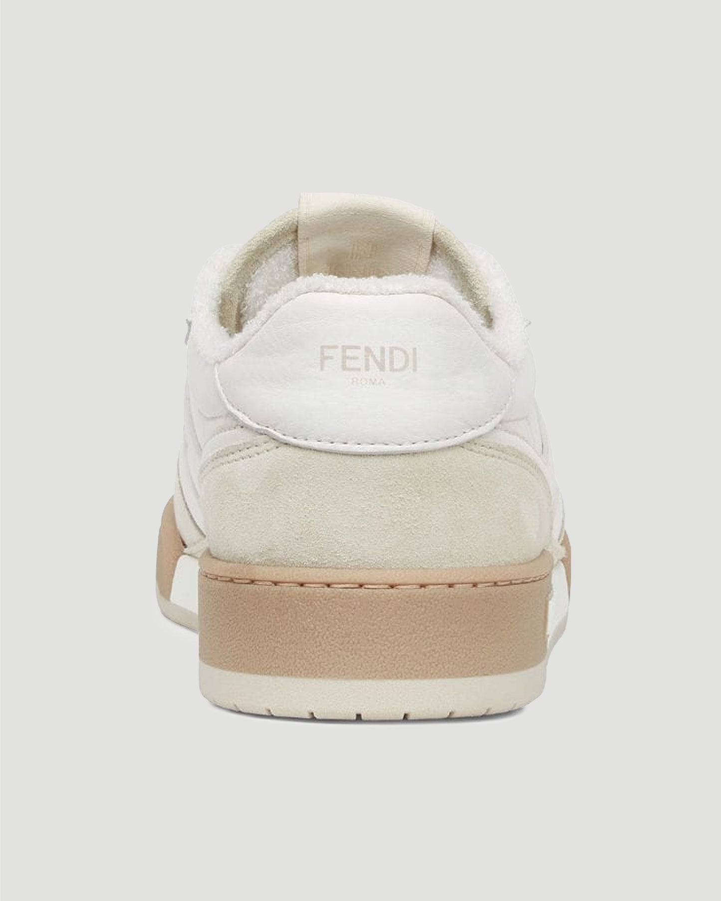 FENDI MATCH LOW TOP SNEAKERS IN WHITE