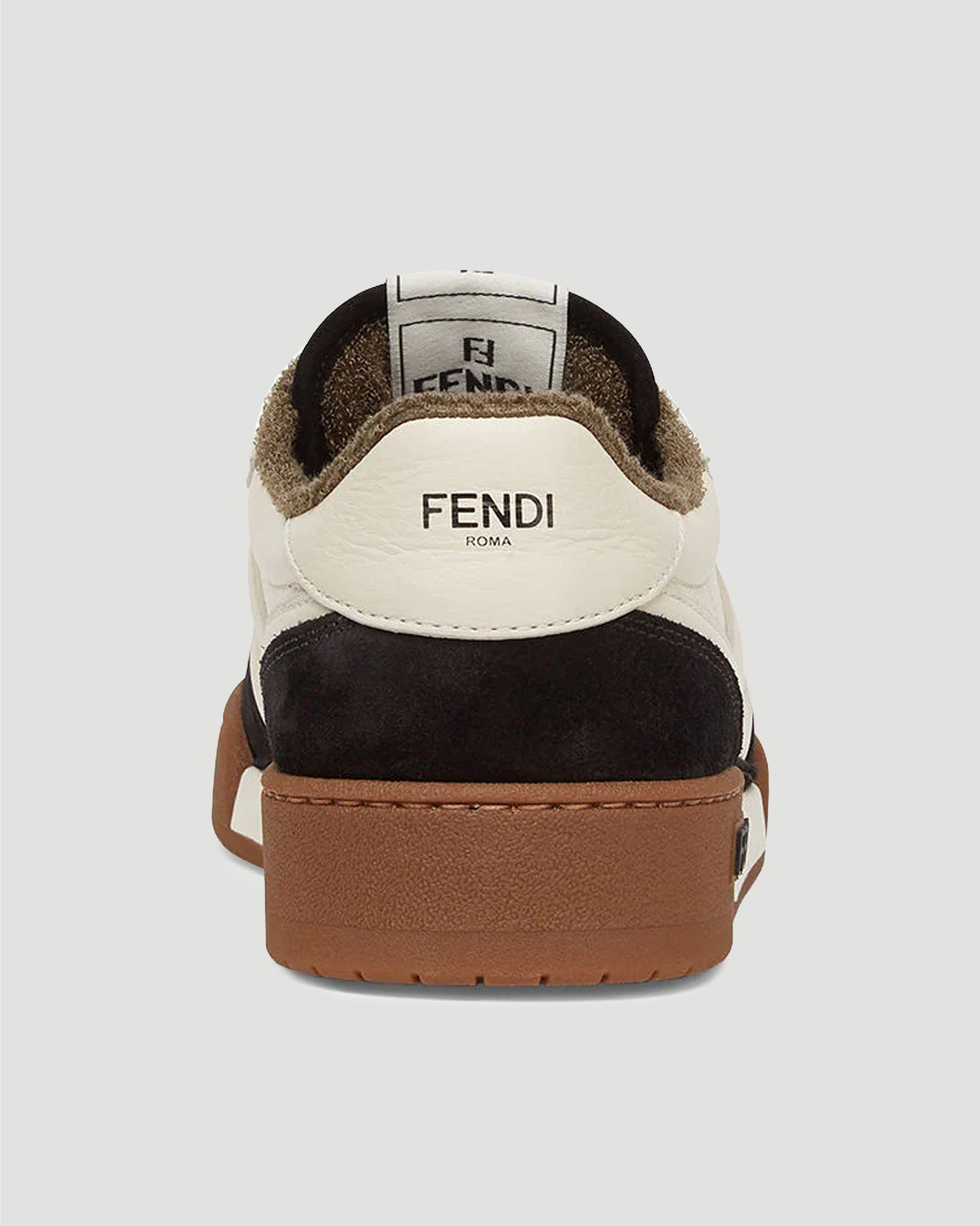 Fendi Match Sneakers in Black Suede