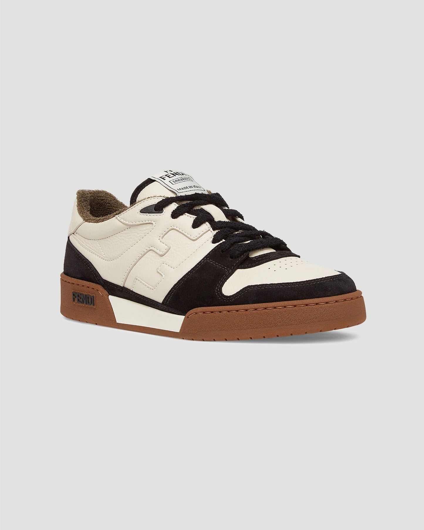 Fendi Match Sneakers in Black Suede