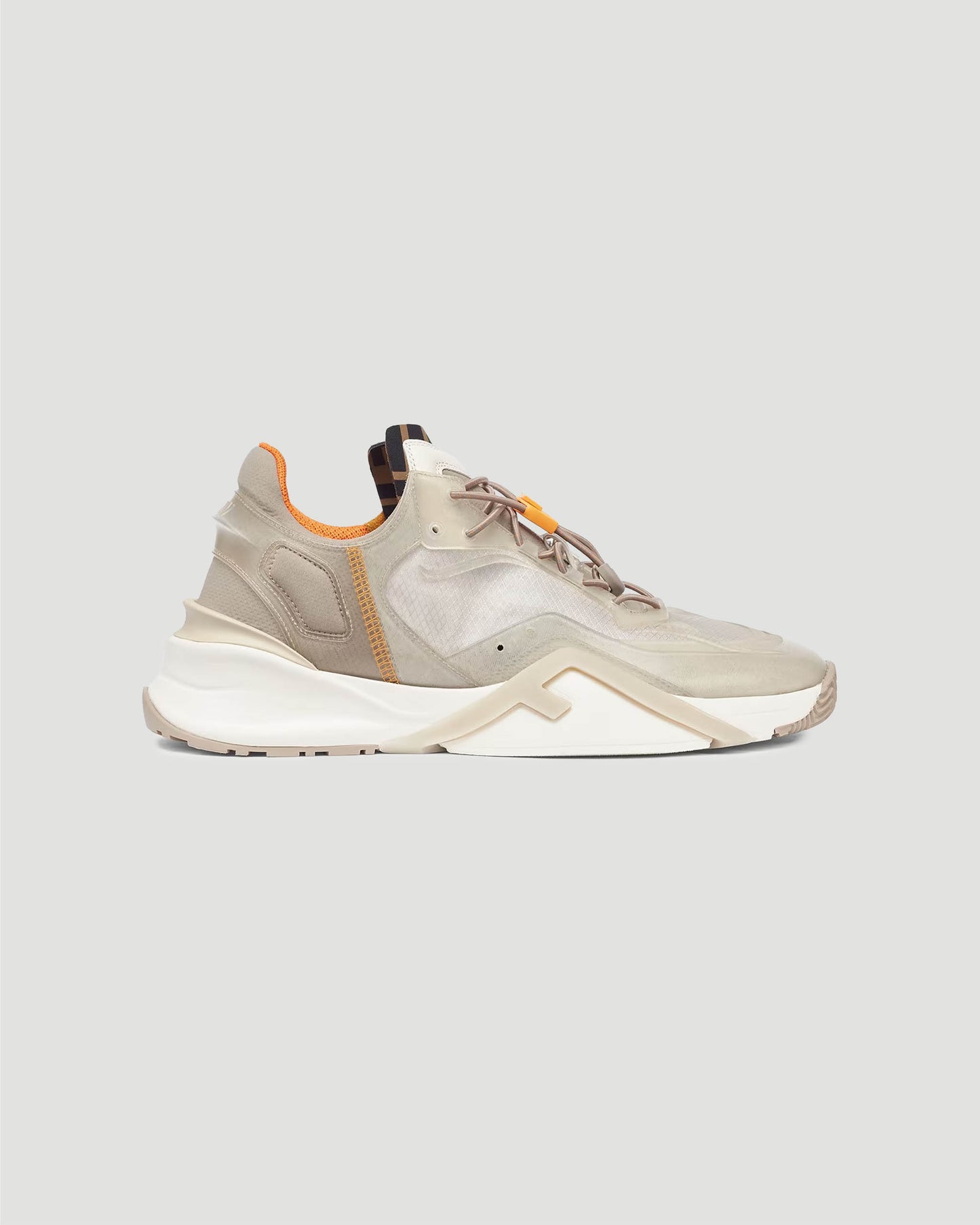 Fendi Flow Sneakers in Beige — front view