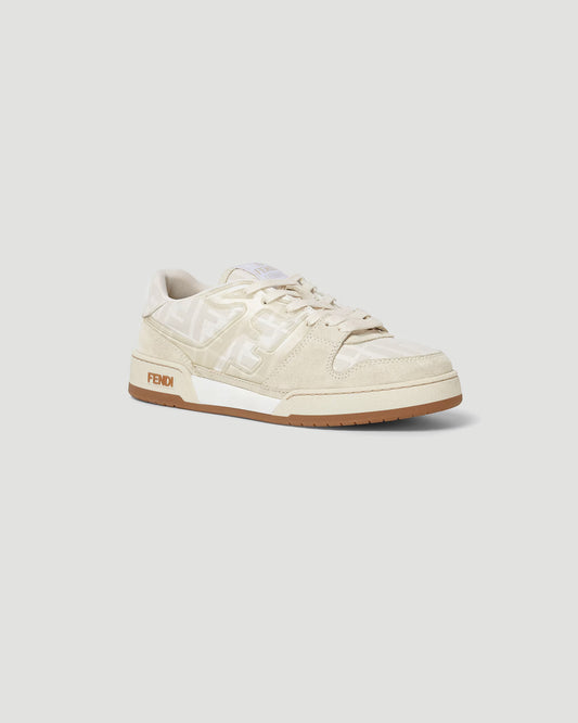 Fendi Match Trainers in White FF Jacquard