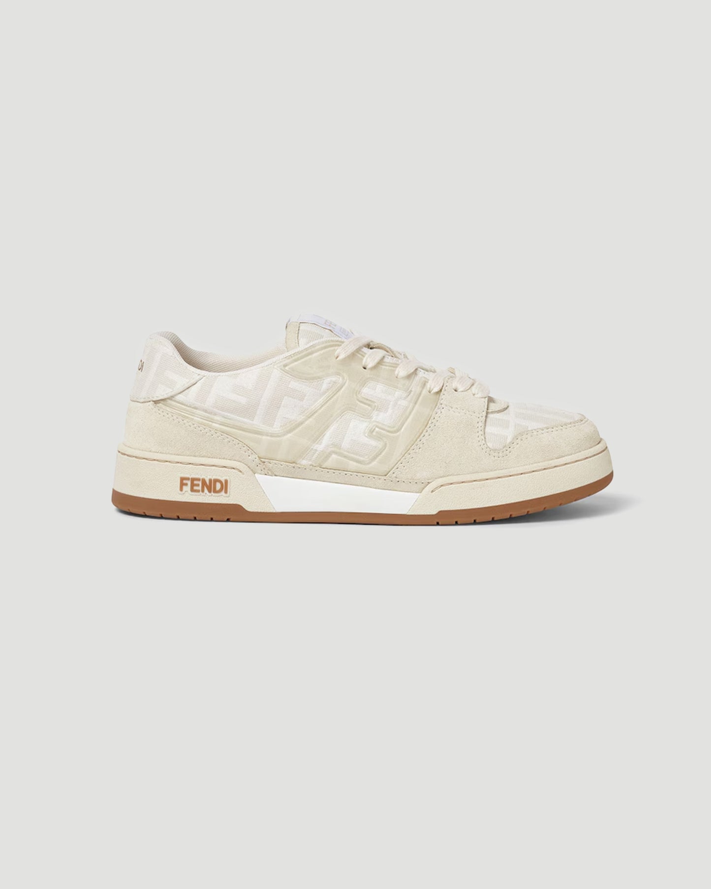 Fendi Match Trainers in White FF Jacquard