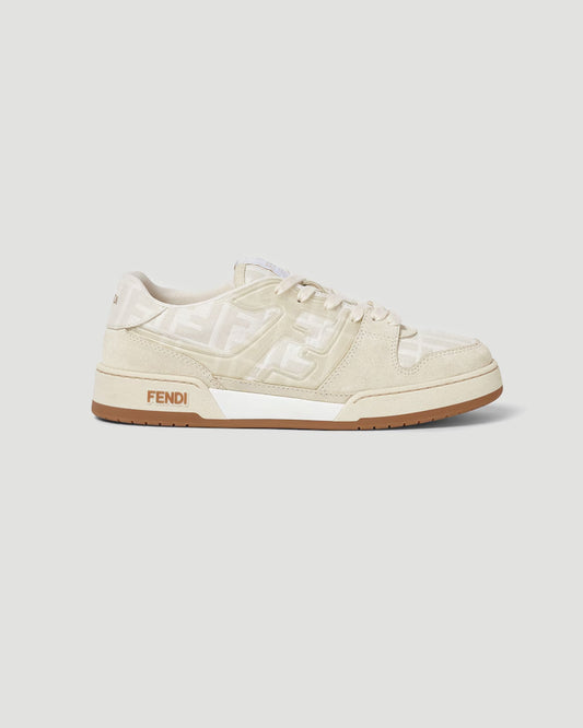 Fendi Match Trainers in White FF Jacquard