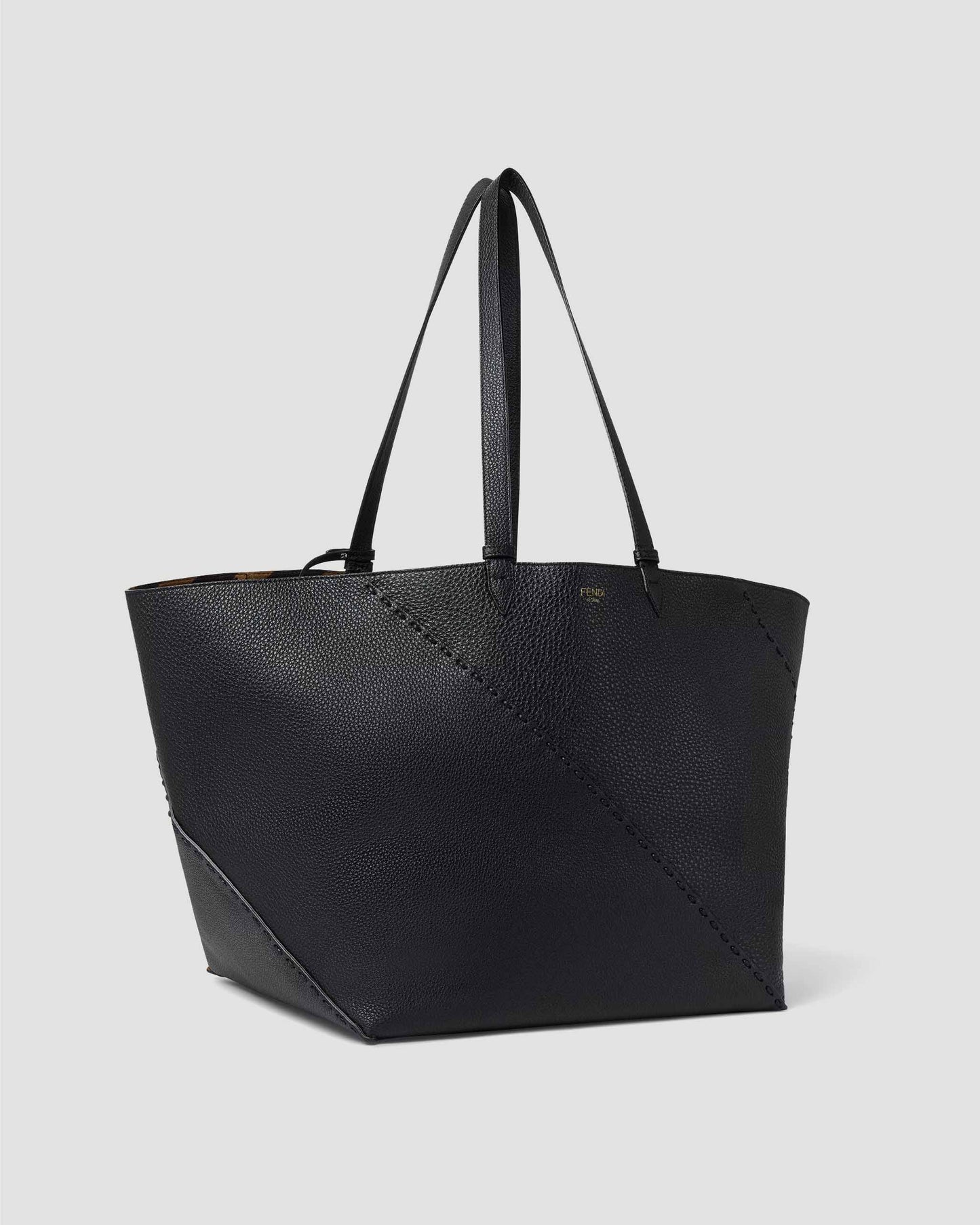Selleria Diagonal Shopper Large in Black
