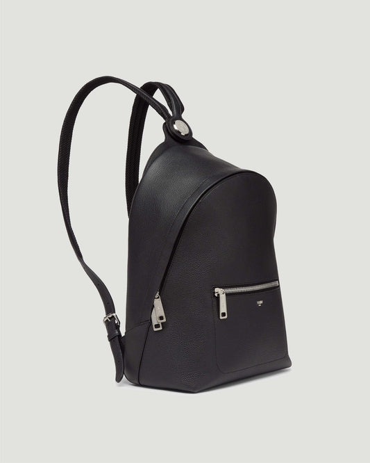Black Leather Backpack