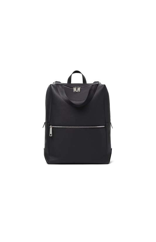 Black Leather Backpack