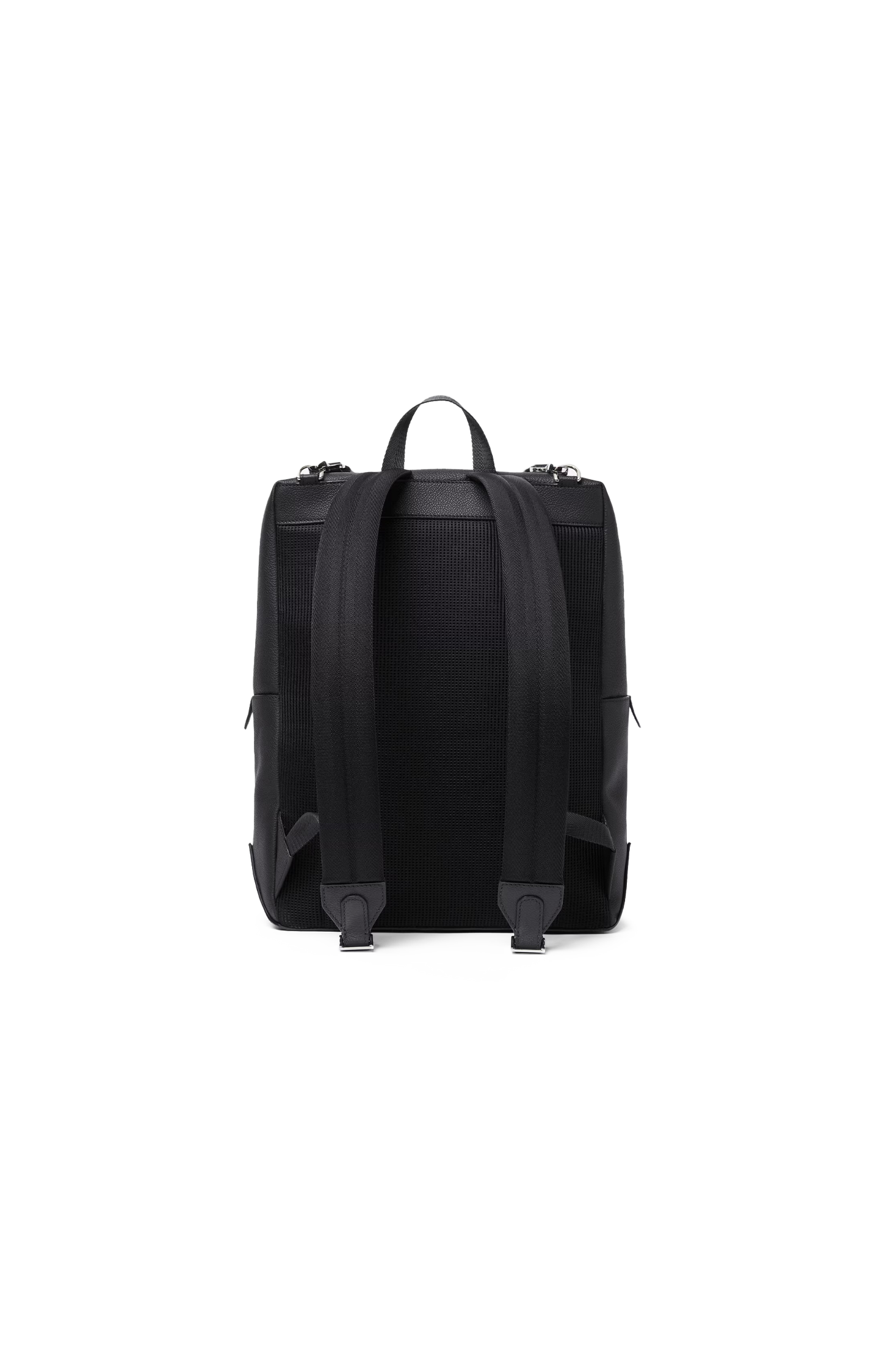 Black Leather Backpack