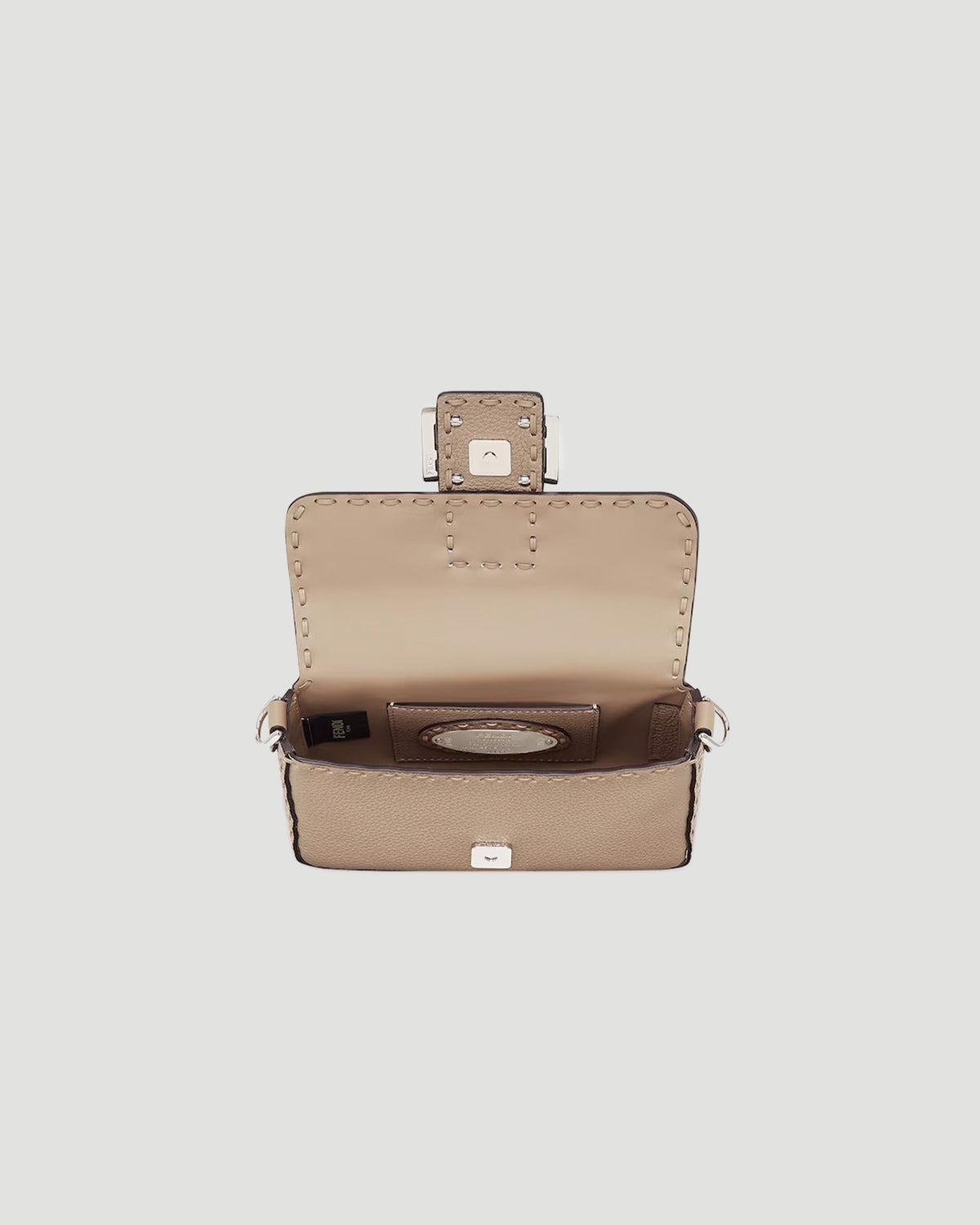 Fendi Mini Baguette Bag in Dove Grey in Beige — product photo 3