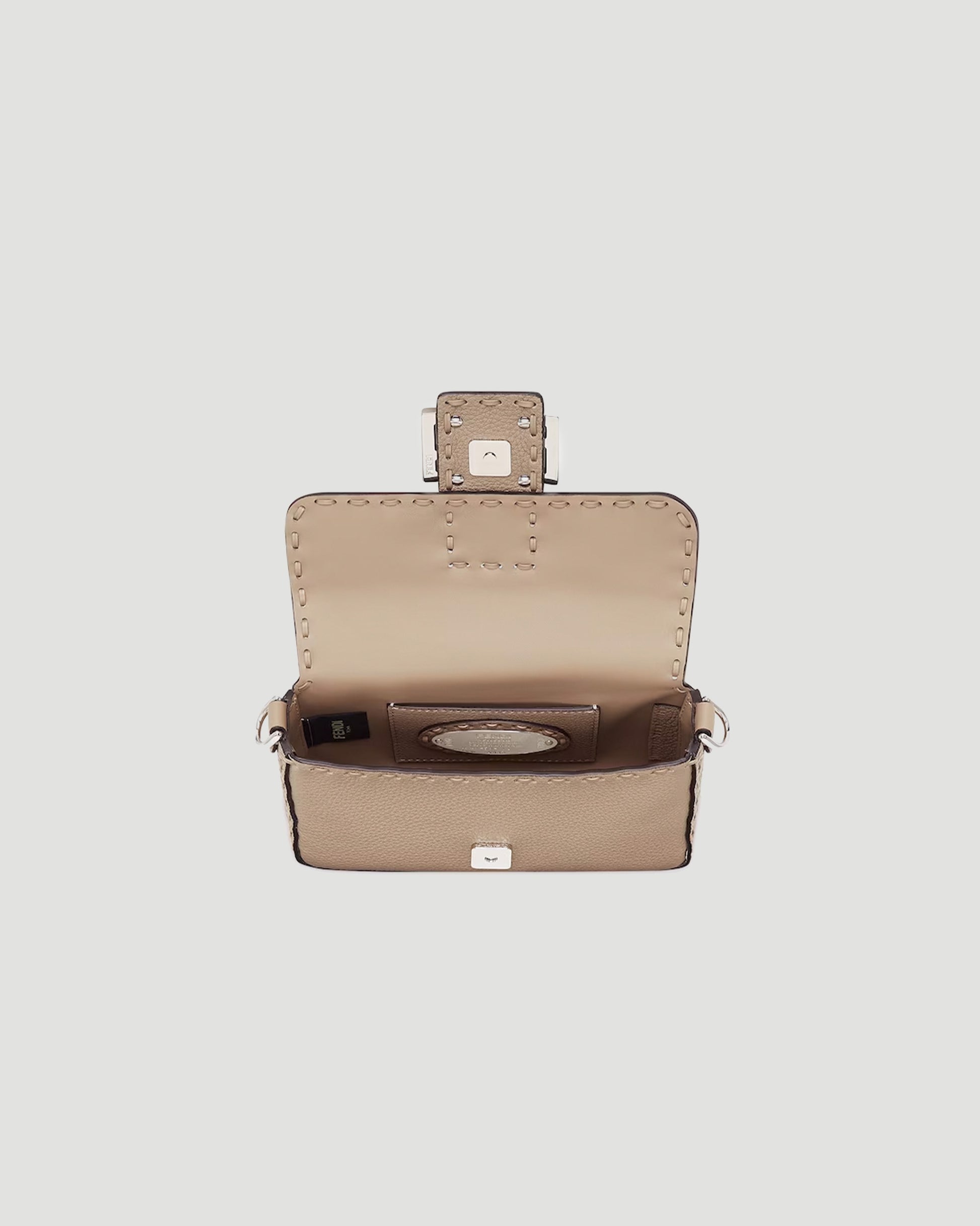 Fendi Mini Baguette Bag in Dove Grey in Beige — product photo 3