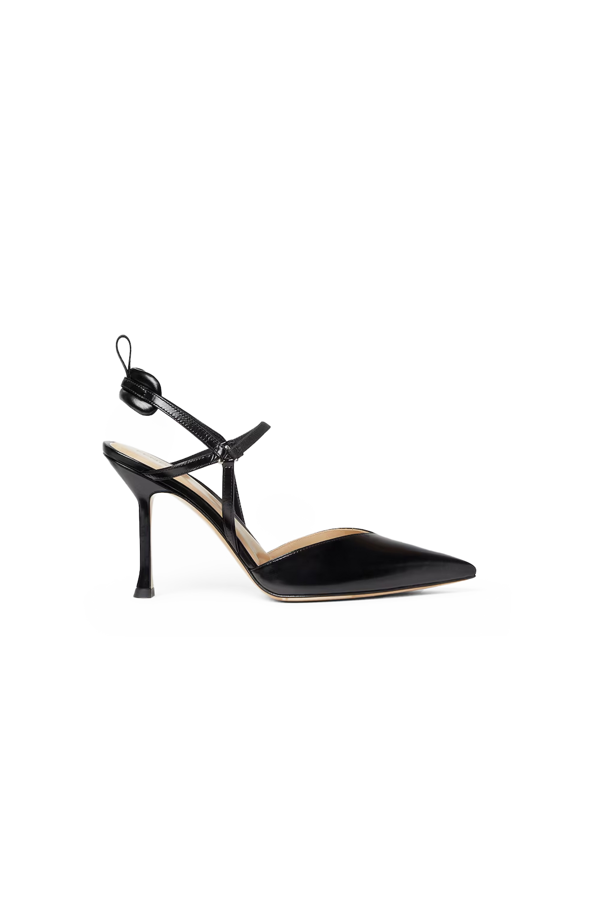 Very Colibrì Leather Slingback Pumps in Black
